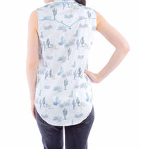 Scully - Sleeveless Western Blouse