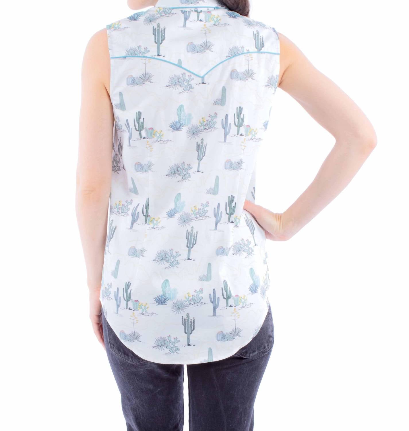 Scully - Sleeveless Western Blouse