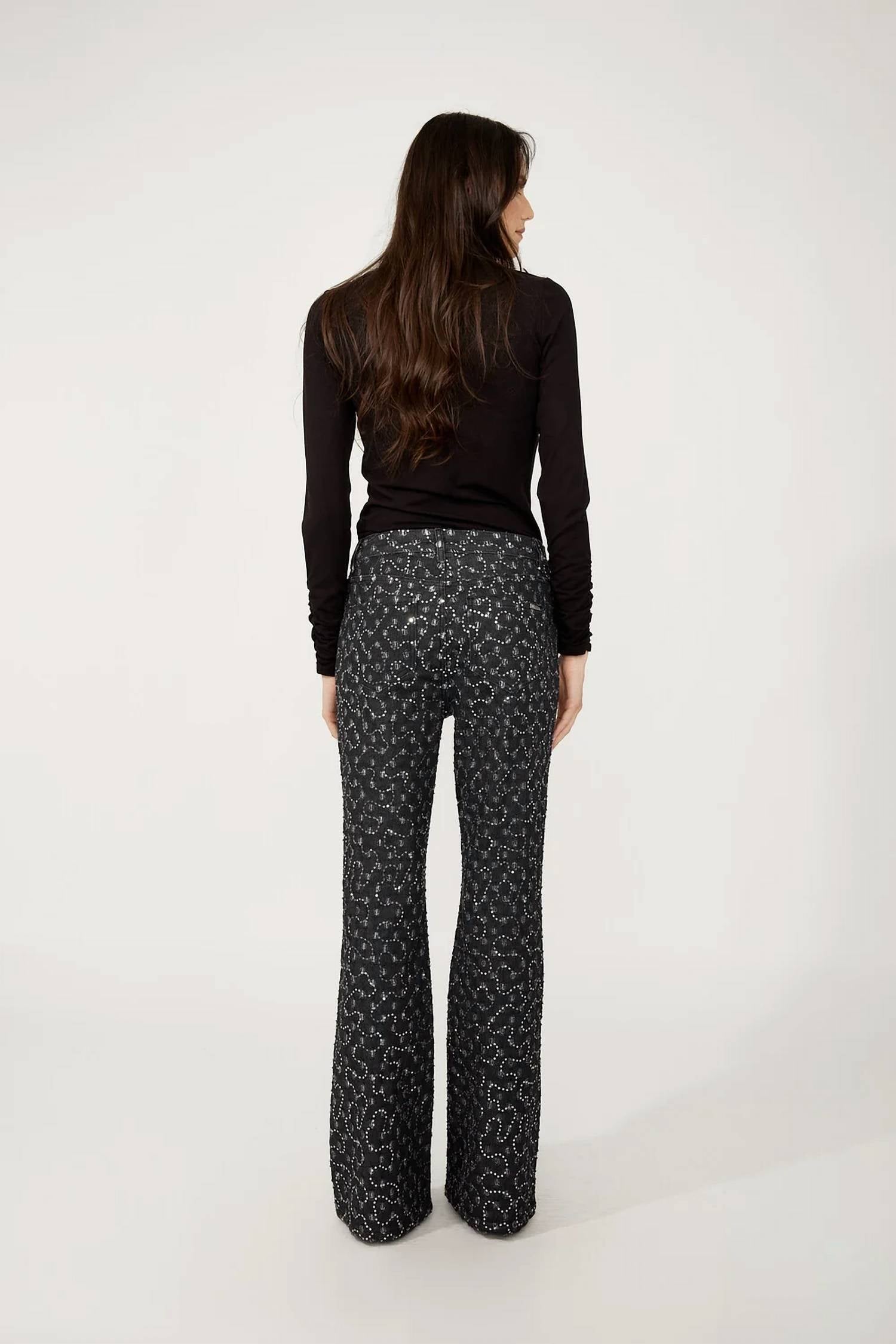 Frank Lyman - Cindra Crystal Abstract Flare Pant