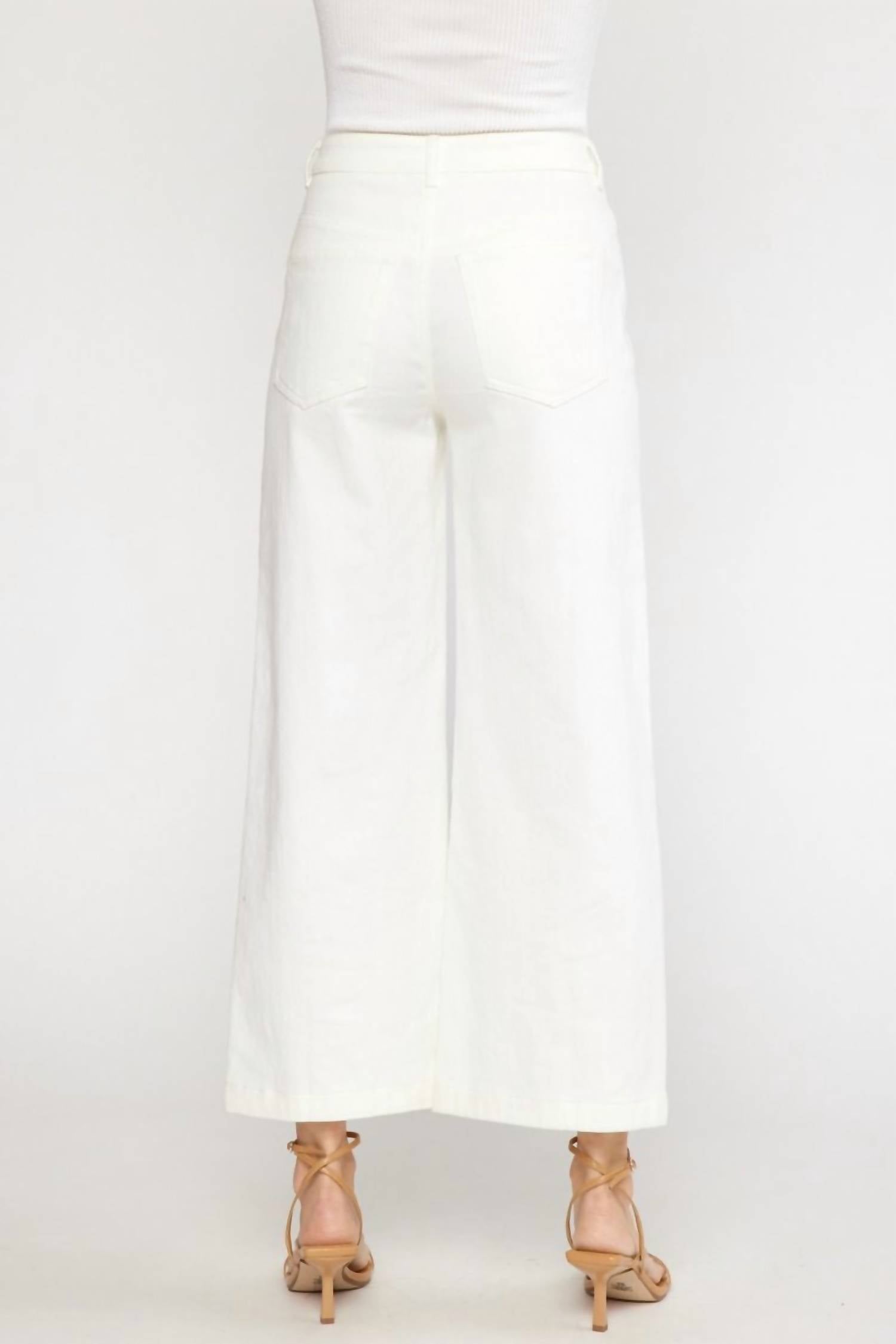 Entro - Women's High Waist Wide Leg Pants