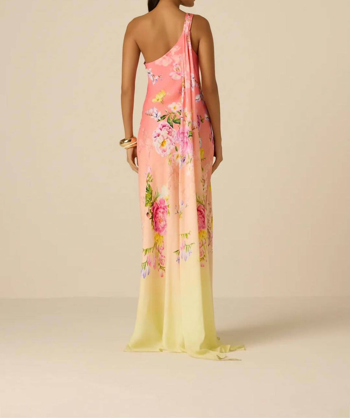 Hemant & Nandita - Avya One Shoulder Sash Dress