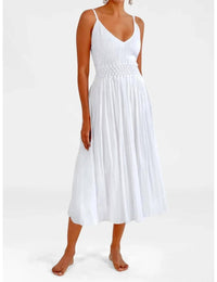 GRETCHEN SCOTT Sleeveless Venus Midi Dress in white - women's dress