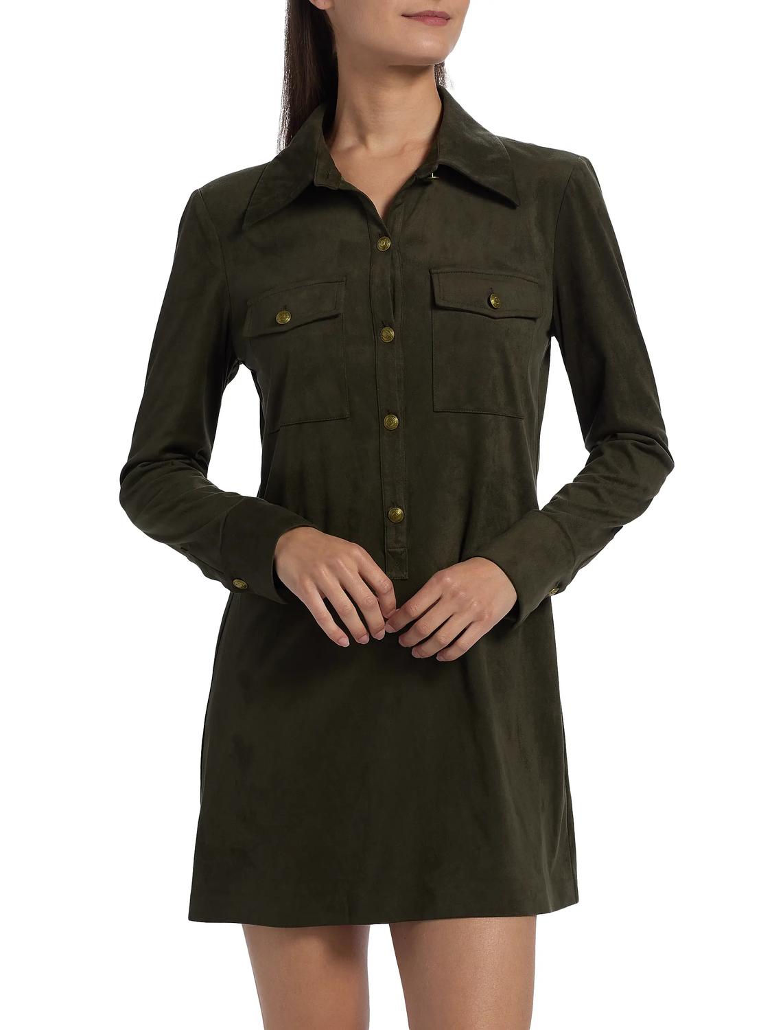 Ramy Brook - Maria Faux Suede Mini Dress