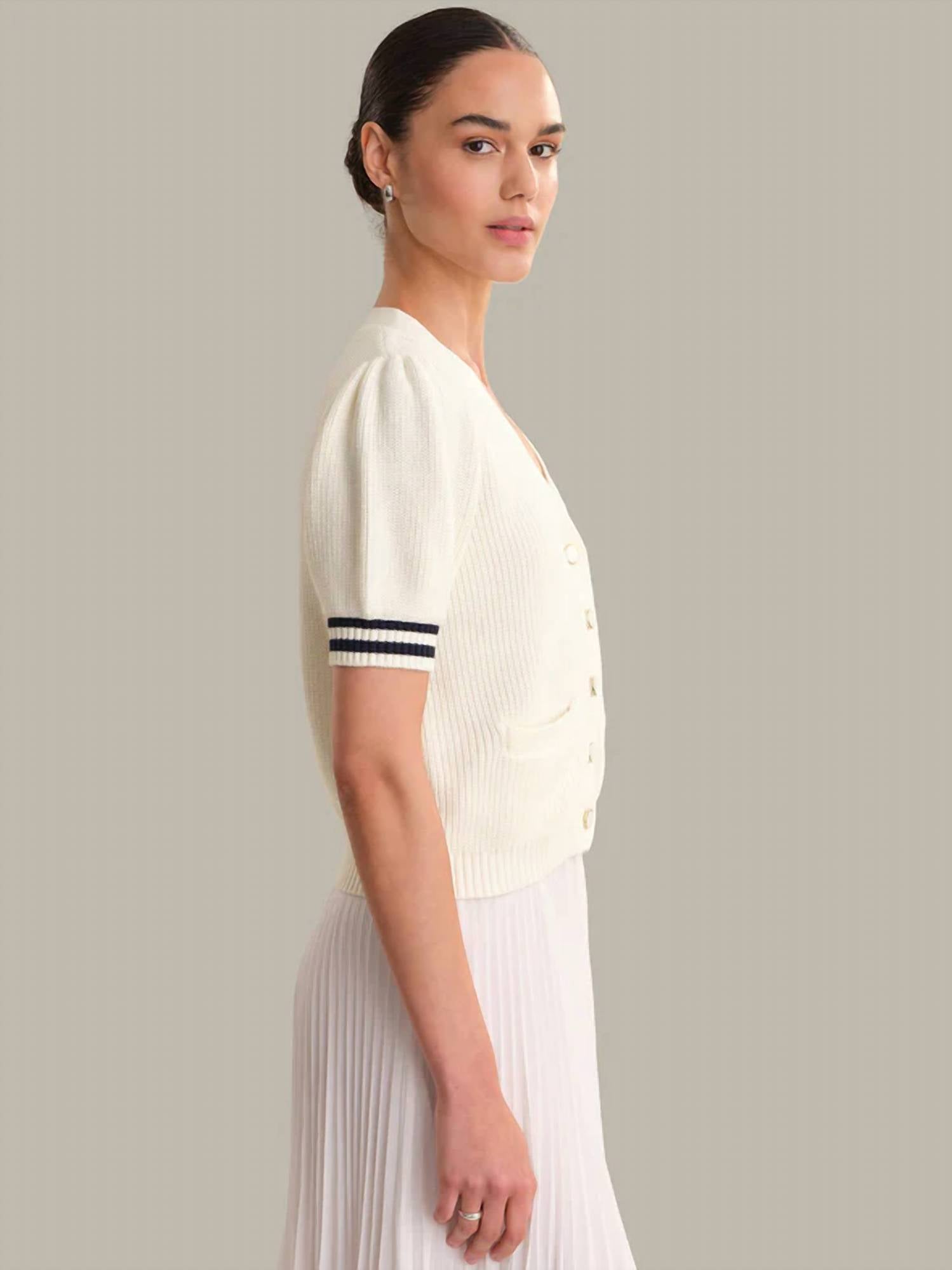 525 America - Avalon Puff Sleeve Cardigan