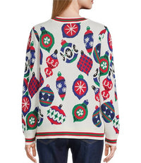 Multiples - Cuffed Button Front Cardigan With Embellishments