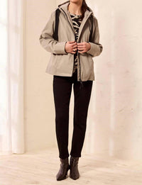 Tribal - Hooded Zip Front Rain Jacket