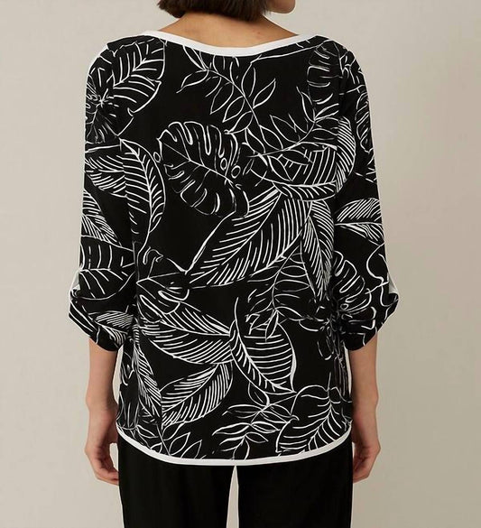 PALM BOAT NECK TOP