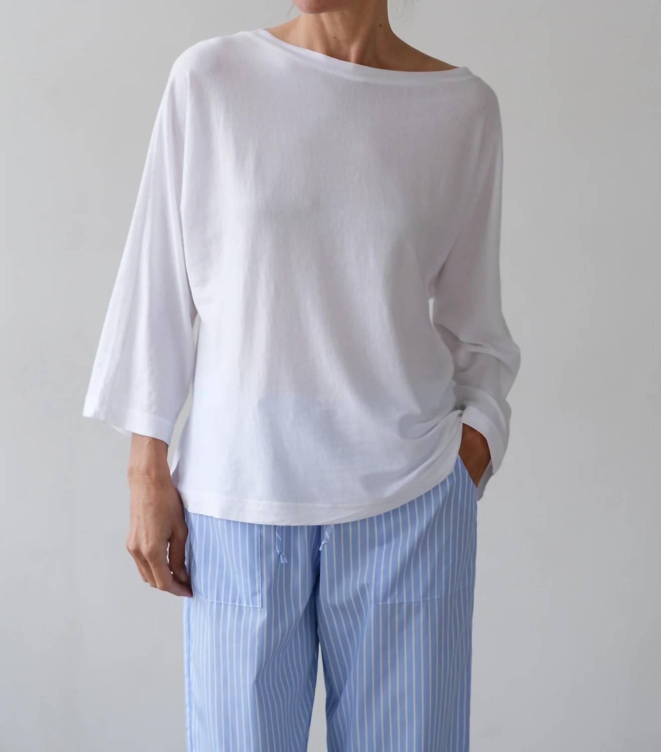 Donni. - Jersey Relaxed Boatneck Tee