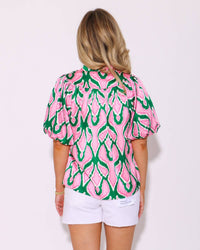 Thml - Paint Me Pretty Puff Sleeve Top