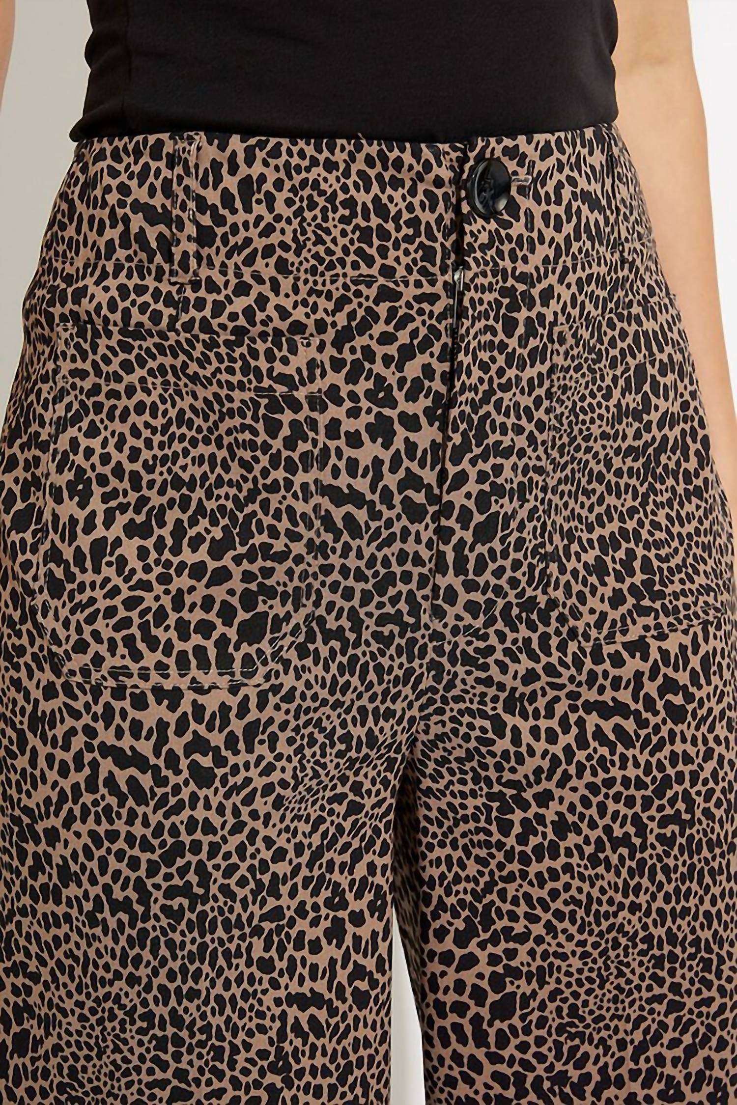 Joseph Ribkoff - Animal Print Wide Leg Pant