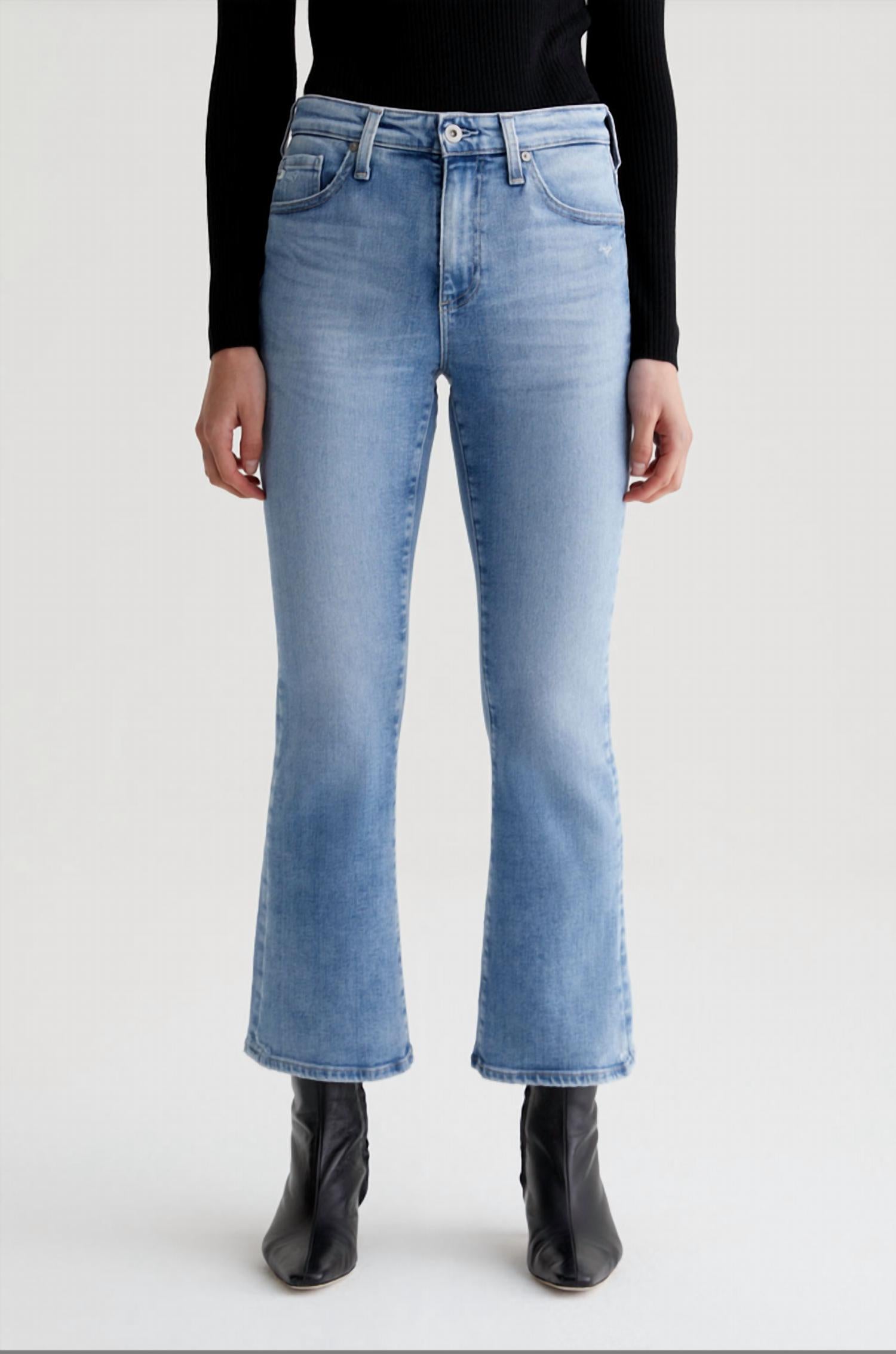 Ag Jeans - Farrah Boot Crop Mid Rise Fit Jean