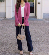 Grace And Lace - Ribbed Knit Cardigan
