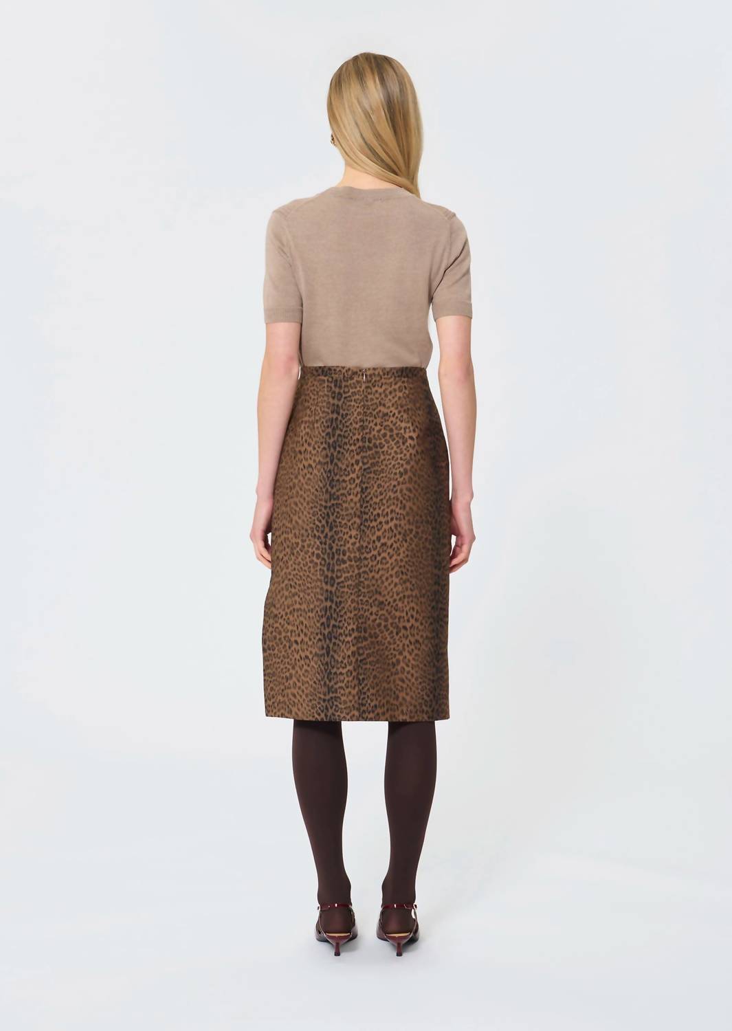 Tara Jarmon - Jaden Leopard Print Pencil Skirt