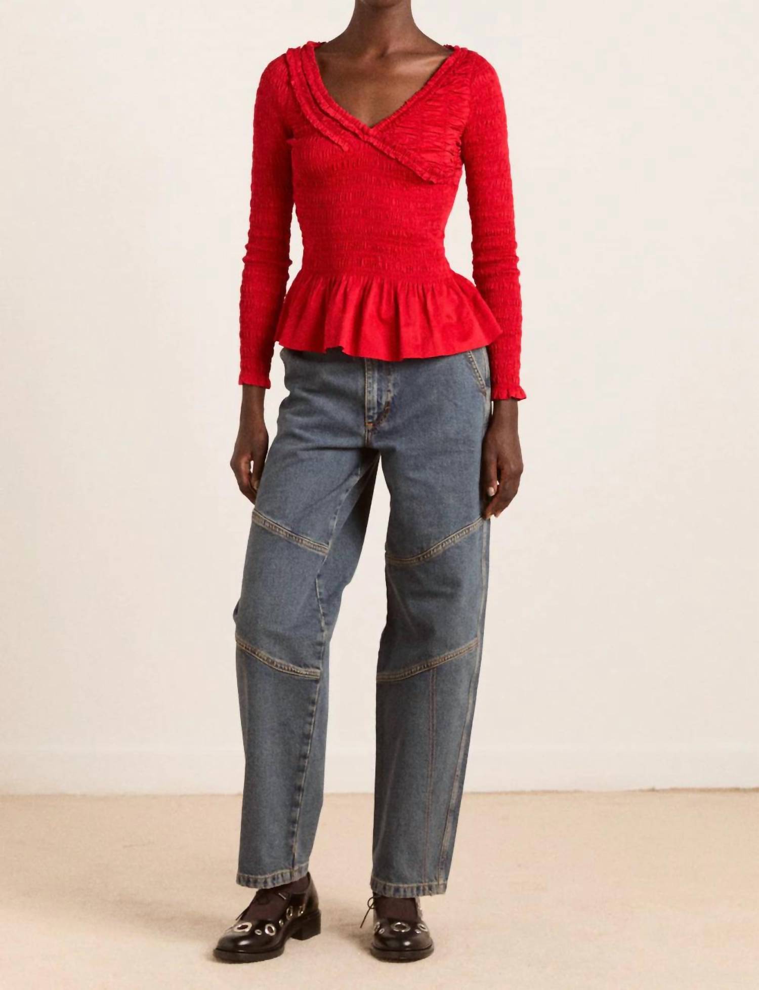 Damson Madder - Drew Mid-rise Wash Jeans