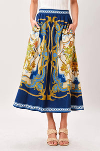 Sugarlips - Printed Woven Maxi Skirt