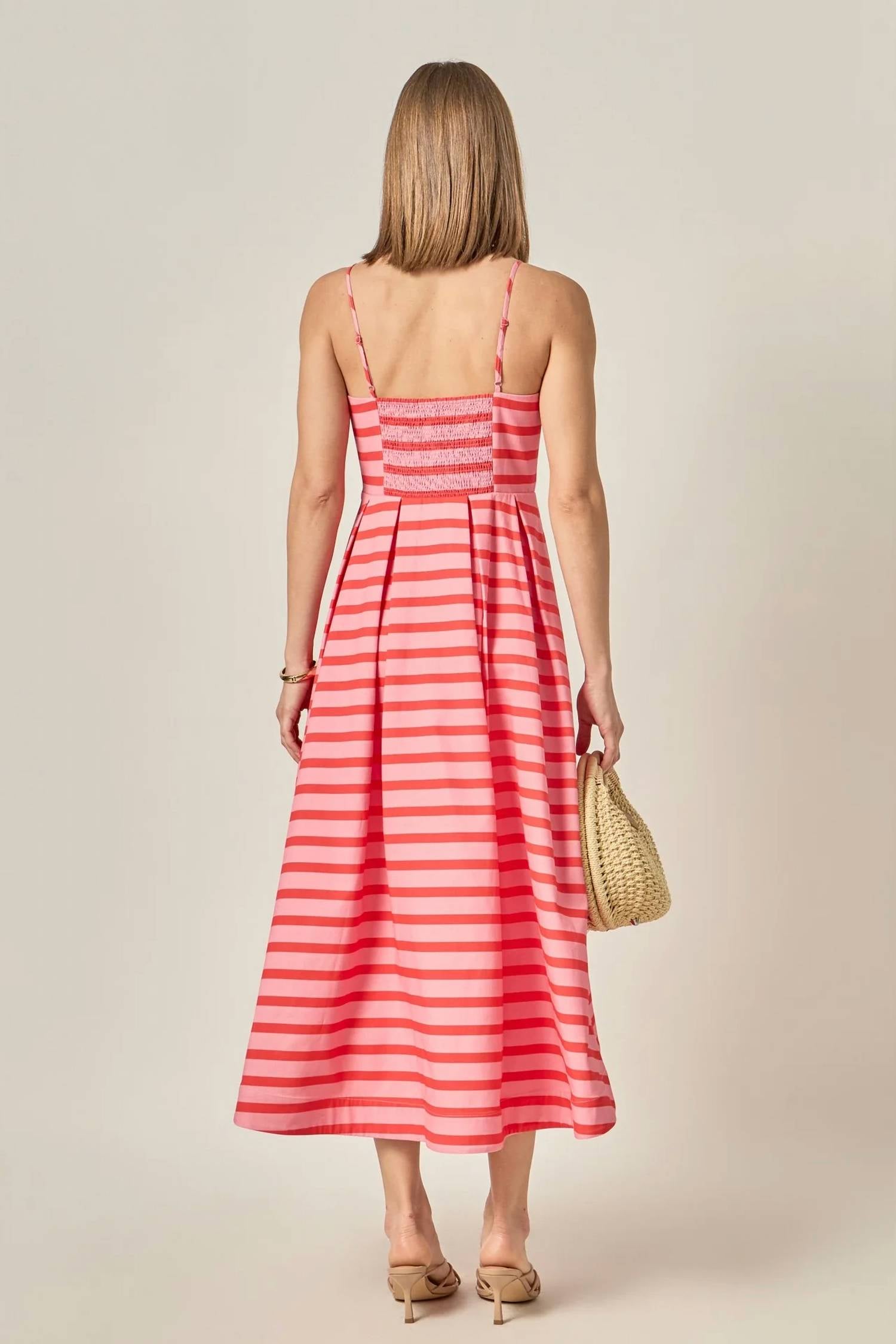 English Factory - Margaret Pleated Midi Dress