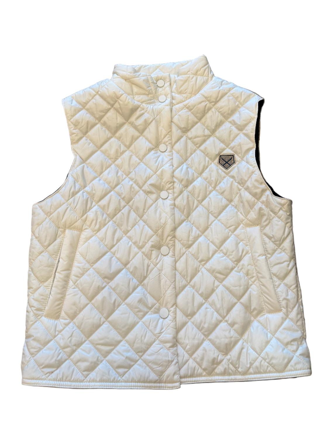 Powder Puff Collection - High Collar Boxy Quilted Vest