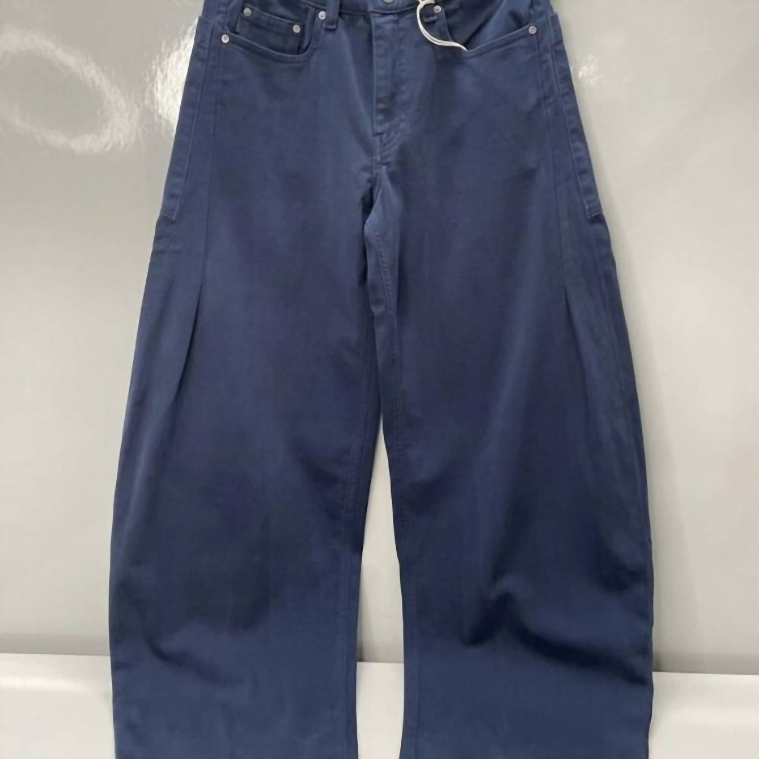 DL1961 - Women's Women's Rori Mid Rise Horseshoe Barrel Leg Jeans in blue - women's jeans