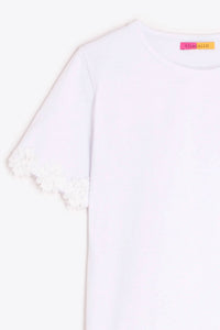 Vilagallo - Lace Sleeve T-shirt