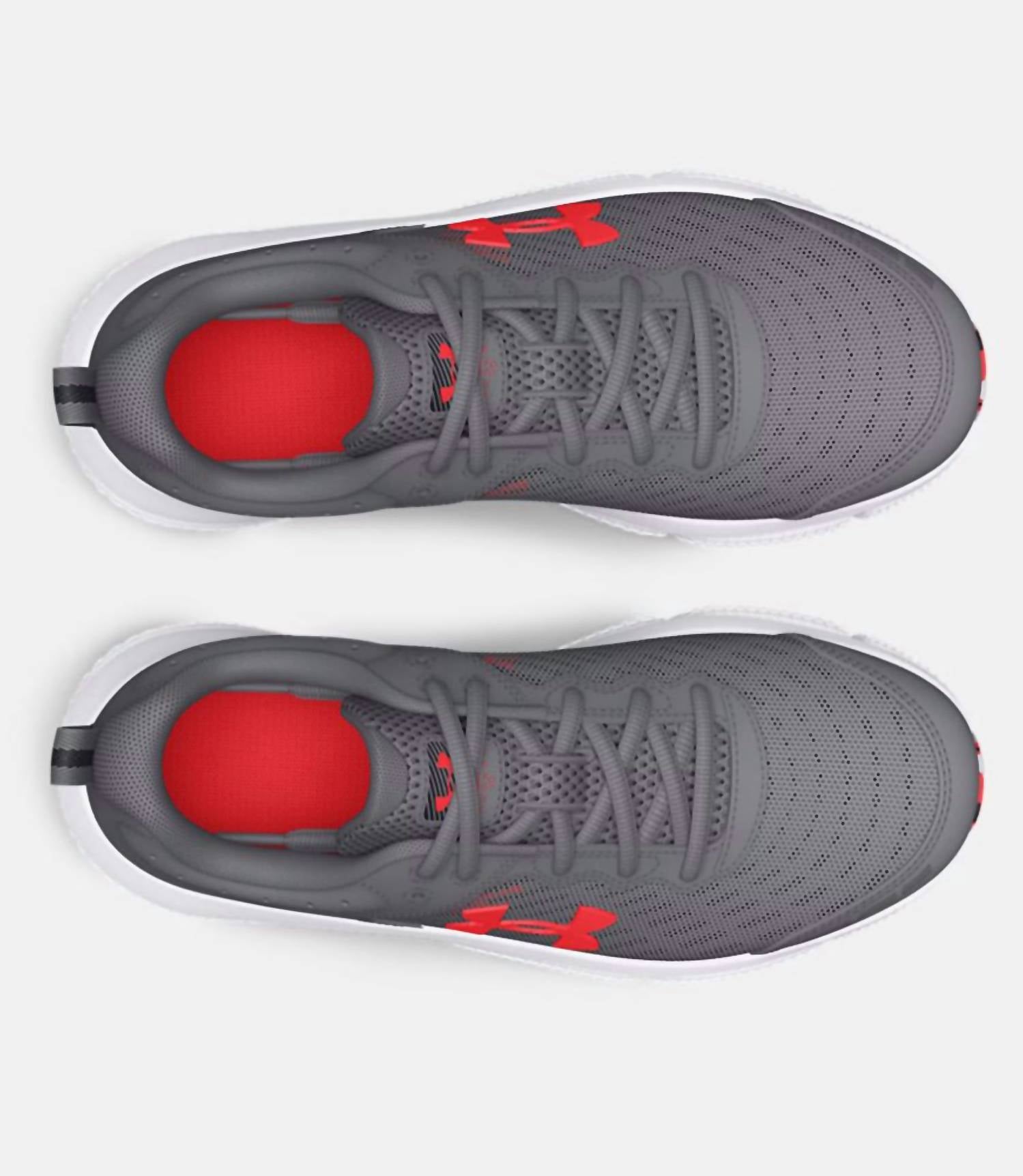 UNDER ARMOUR Boy's Assert 10 Running Shoes in halo gray white black - kids' sneaker - view 4