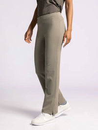 Thread & Supply Izzy Elastic Waistband Pants in vetiver rib hoc autumn - women's pants - view 4