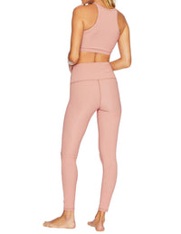 Beach Riot Ribbed Ayla Legging in pink - women's pants - detail view