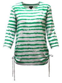 Links - Women's Striped Drawstring Top