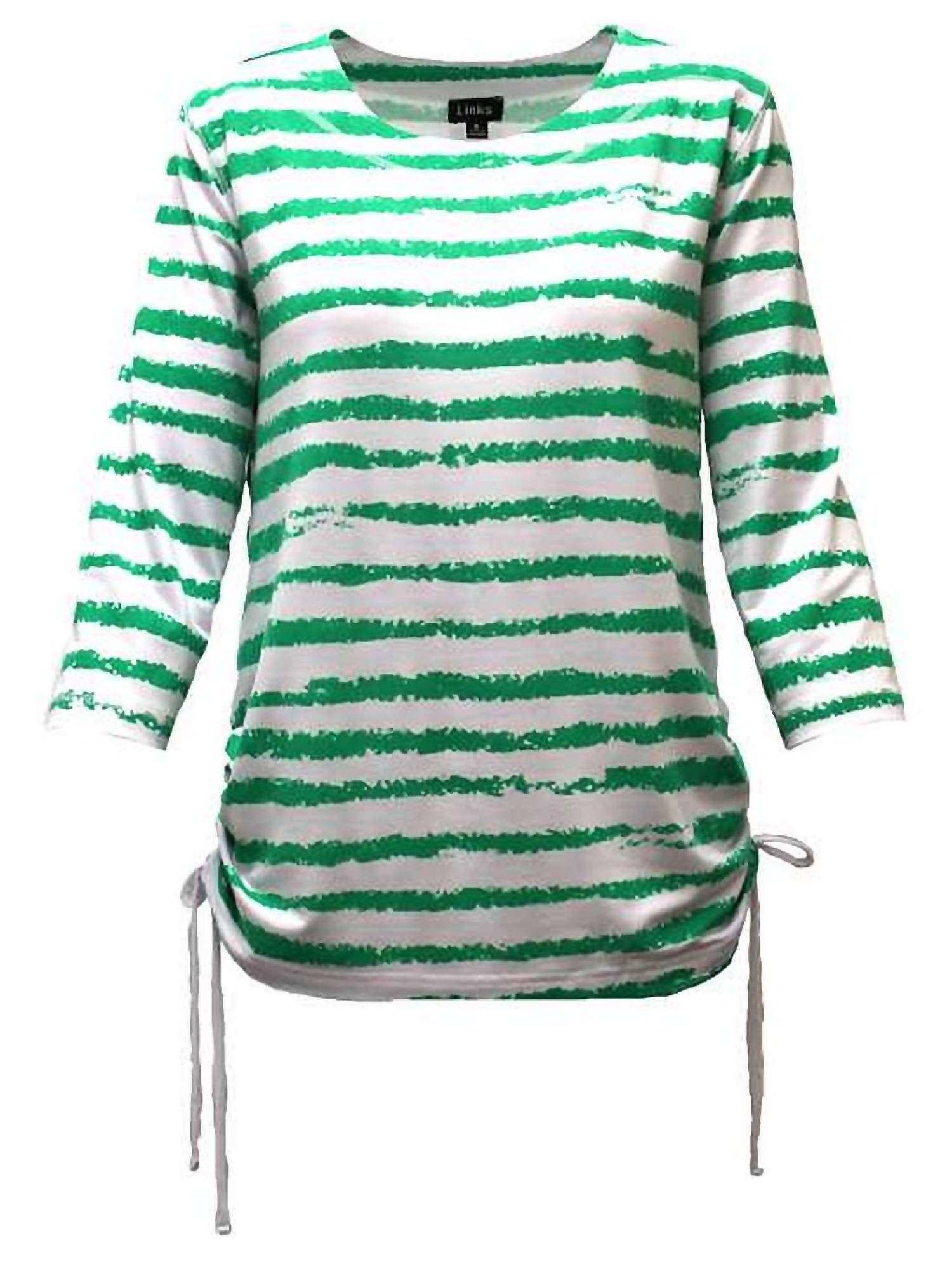 Links - Women's Striped Drawstring Top