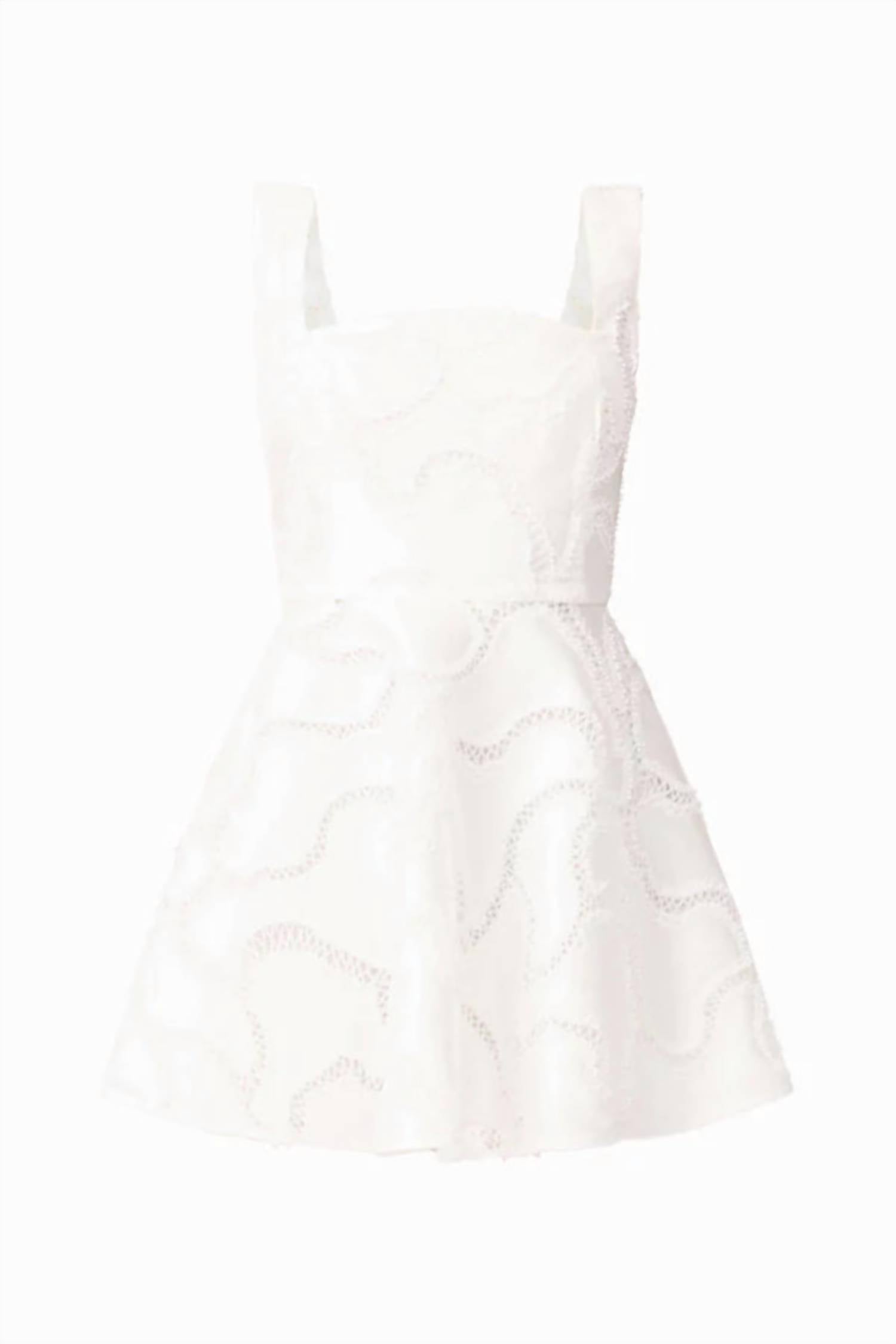 ELLIATT Elara Beaded Mini Dress in white - women's dress - view 7