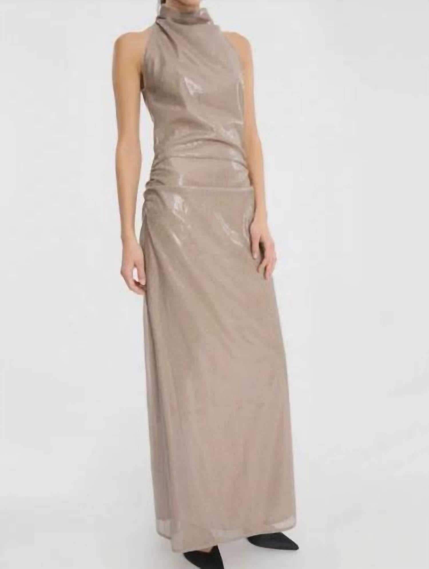 Rotate - Sequins Maxi Slit Dress