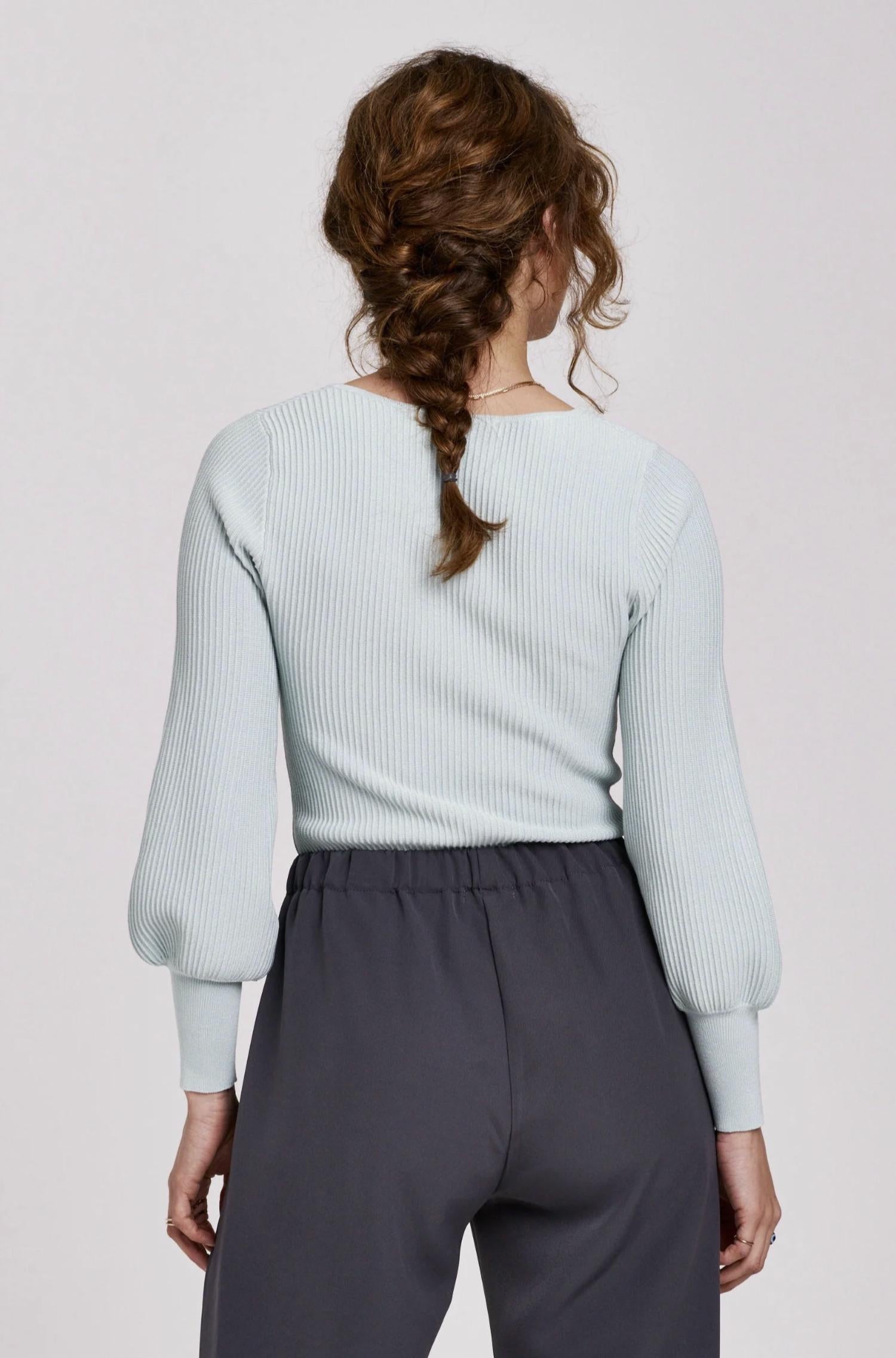Another Love - Lincoln Peplum Sleeve Sweater