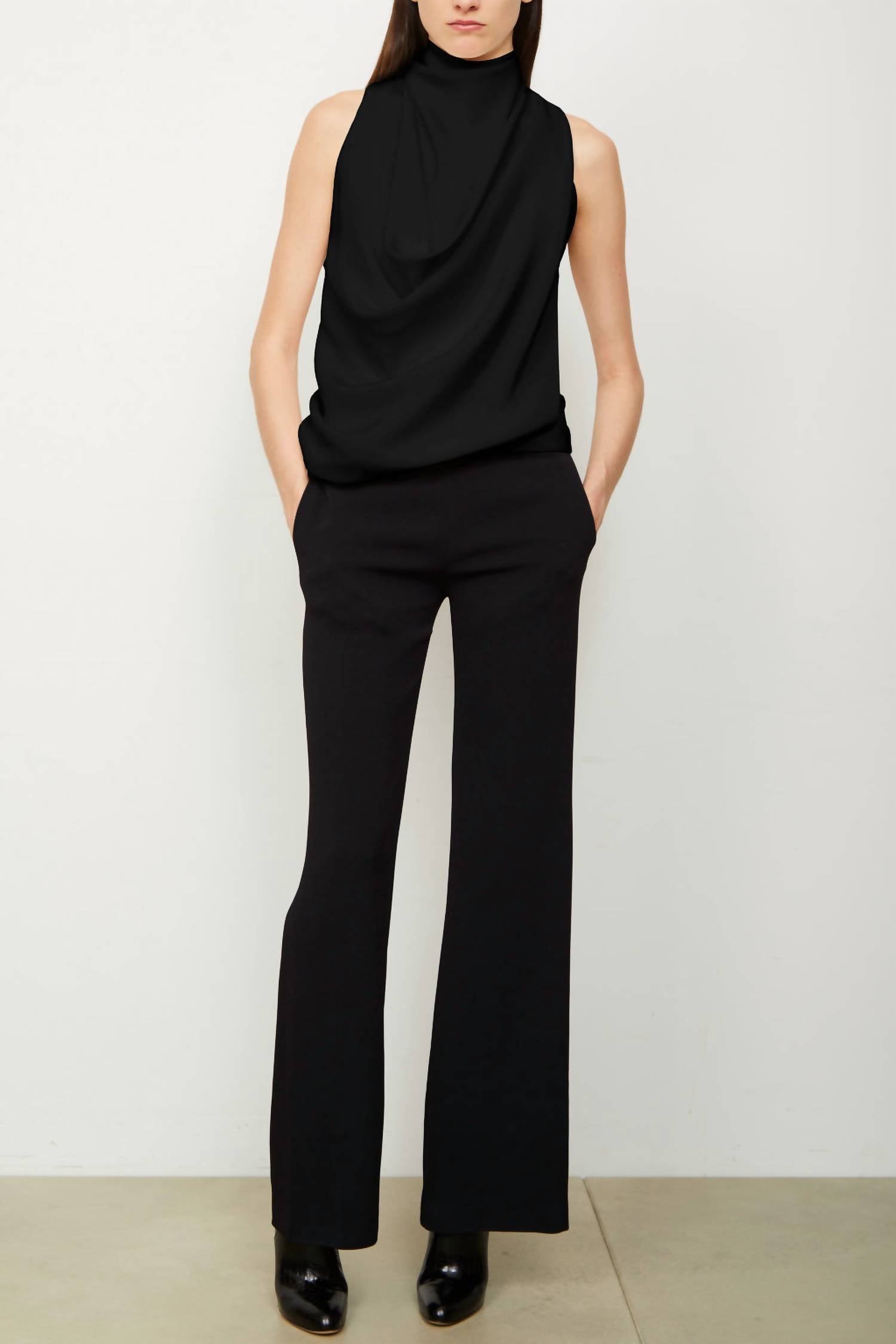 Brandon Maxwell - Lina Cowl Neck Top