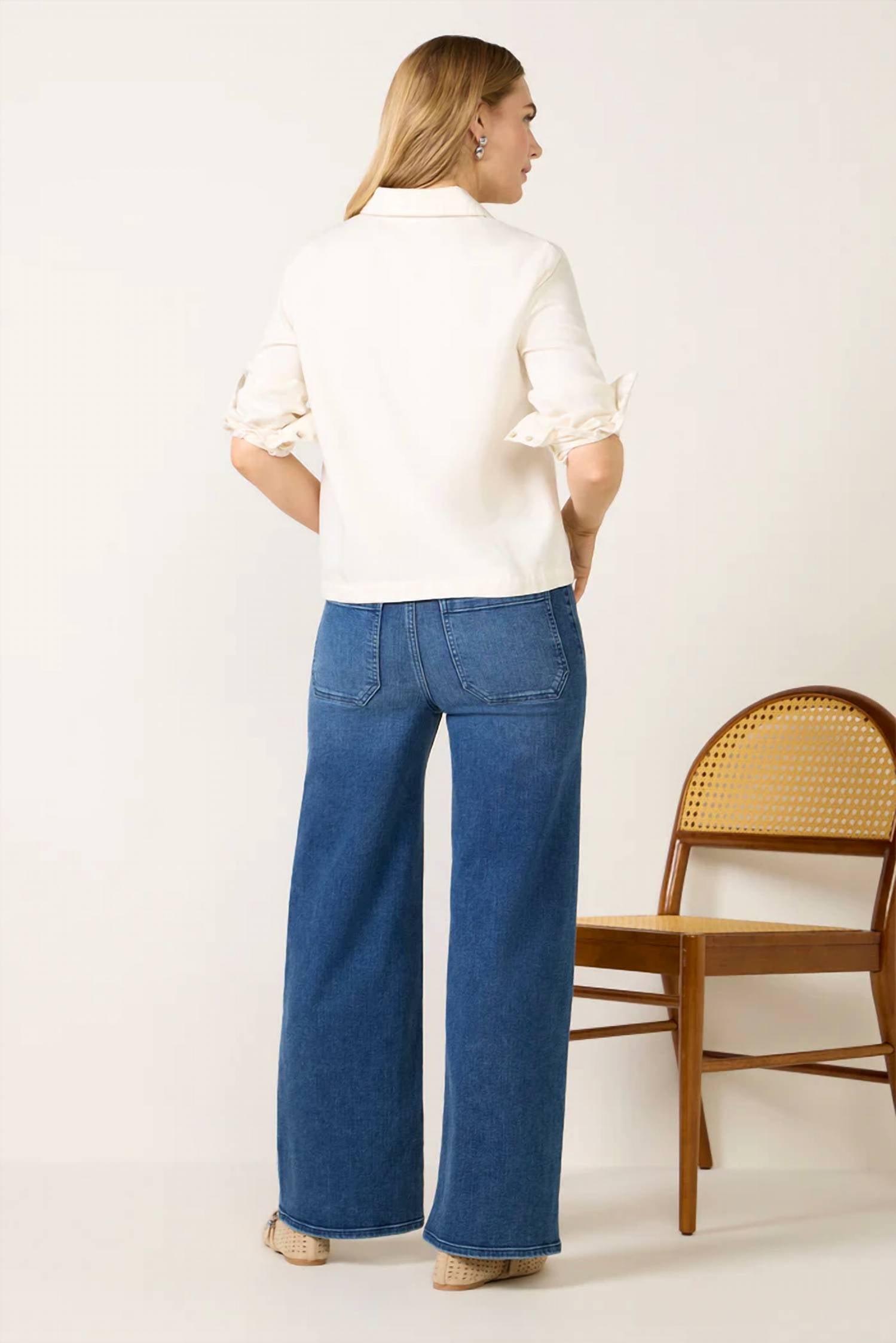 Frame - Le Slim Palazzo Modernist Pocket Jeans