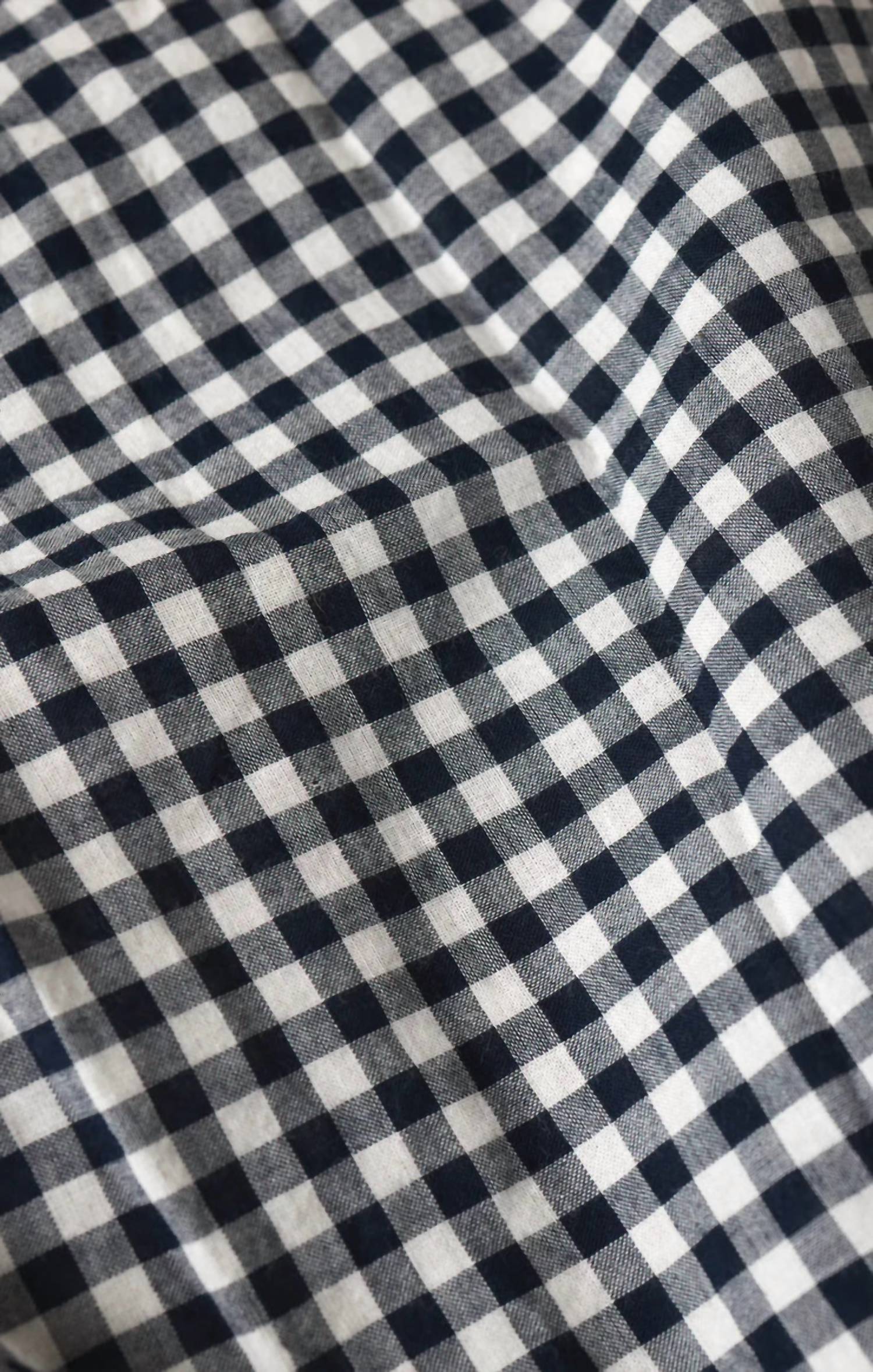 Z Supply Seaport Gingham Button Up Shirt in eclipse - women's shirt - view 6