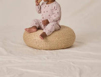 Quincy Mae Waffle Long Sleeve Jumpsuit in hearts - kids' item