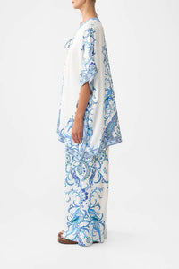 Camilla - Short Lace Up Kaftan Top