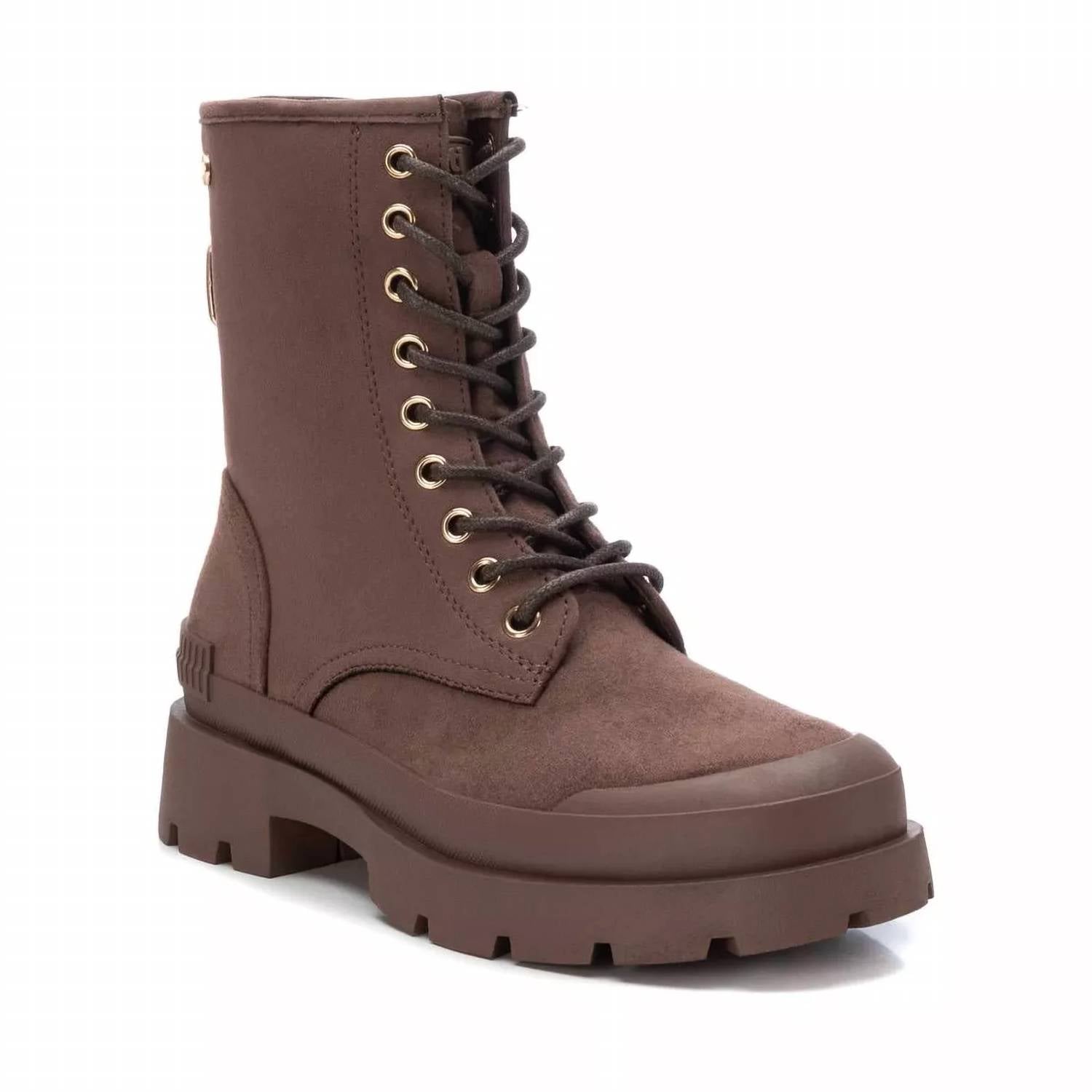 Xti - Women's Suede Lace-Up Booties