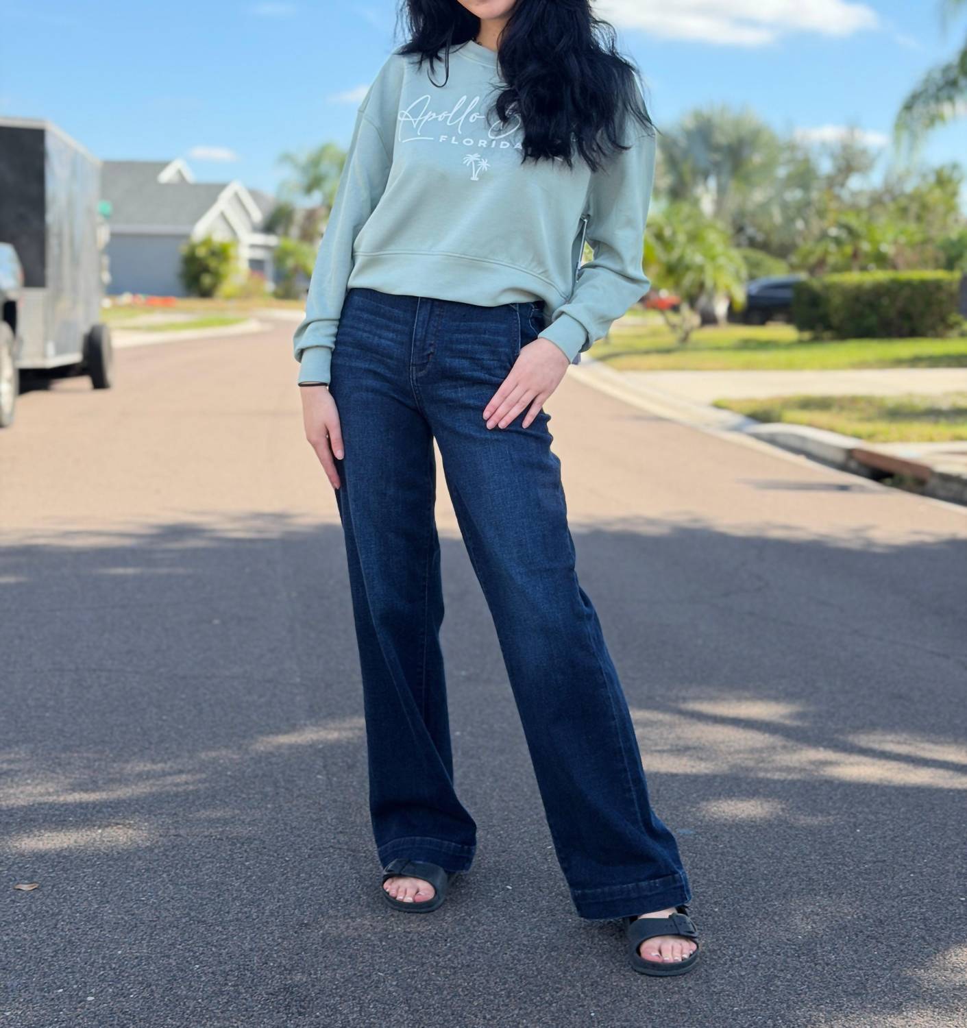 Judy Blue - Fancy Nancy Trouser Wide Leg Jean