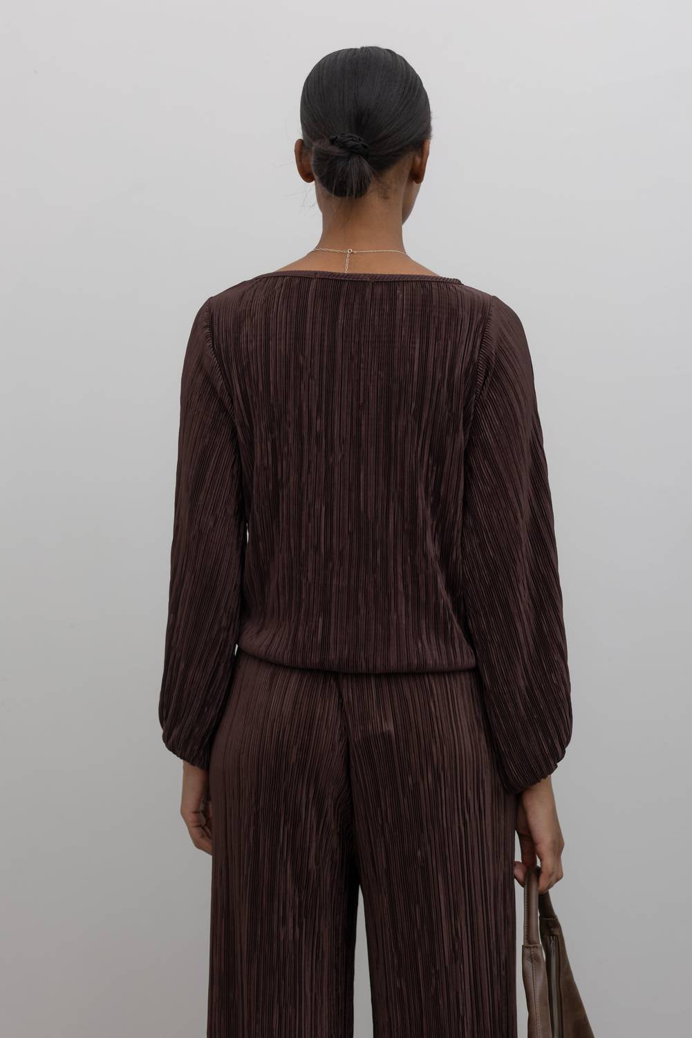 Collective - Plisse Round Neck Top