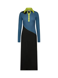 Marina Moscone - Women's Collared Maxi Polo Dress