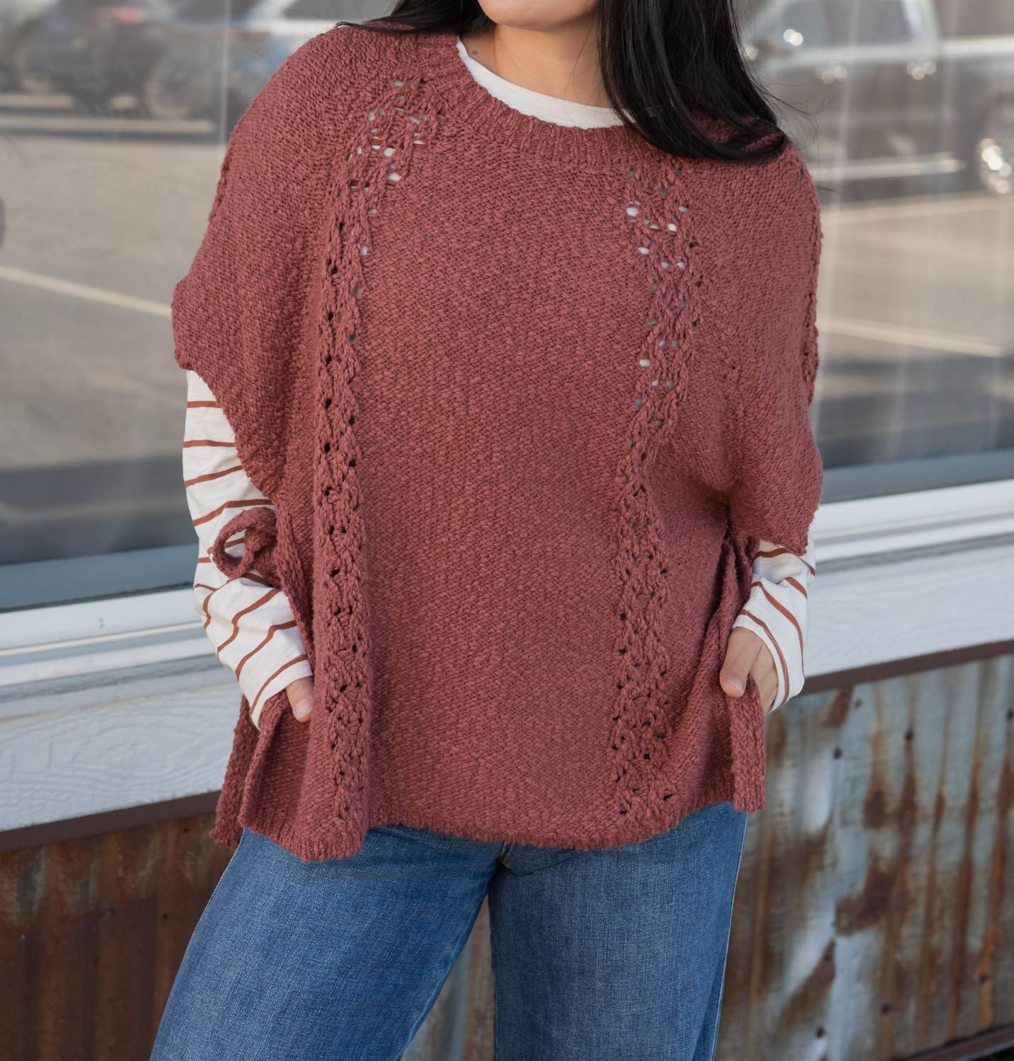 Easel - Watts Sweater Poncho