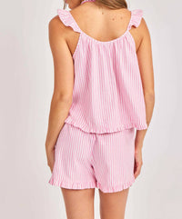 Sadie & Sage - Jetset Ruffle Top And Shorts Set