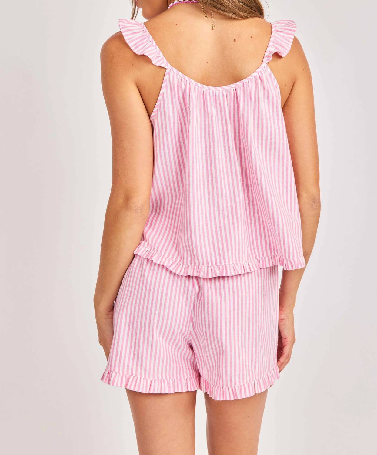 Sadie & Sage - Jetset Ruffle Top And Shorts Set