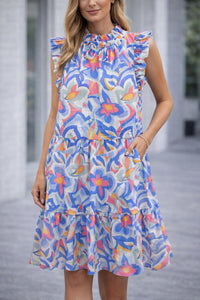 Joy Joy - ruffle sleeve dress
