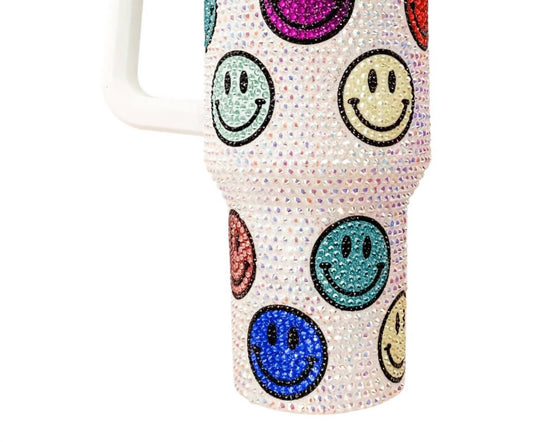 Nima Accessories - Sparkly Rhinestone Embellished Tumbler - 40oz