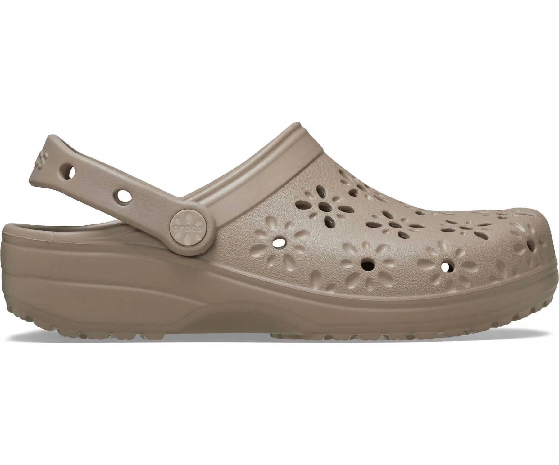 Crocs - Women's Classic Floral Cut Out Clog