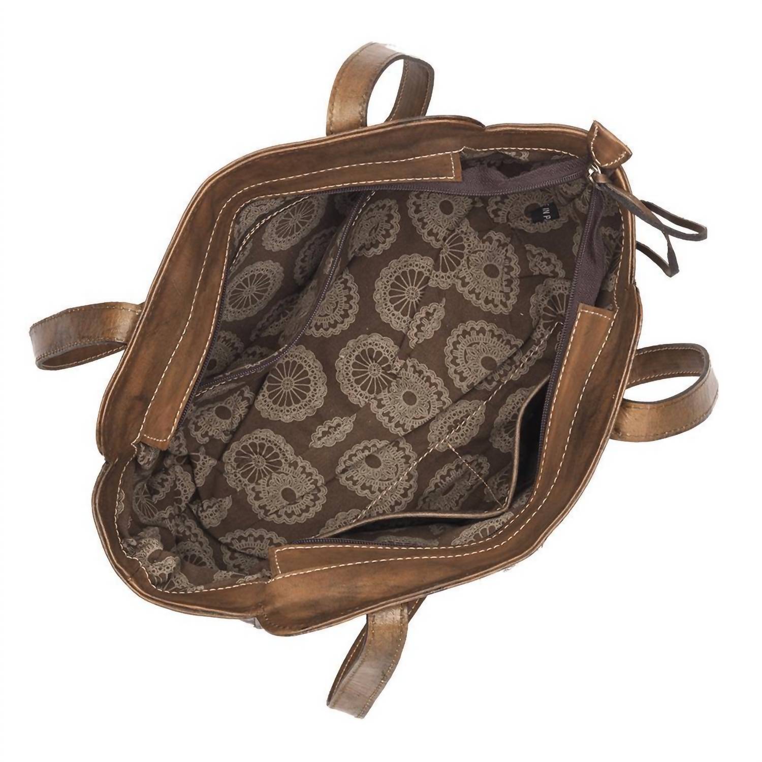 American West - Women's Cow Town Zip Top Tote Bag