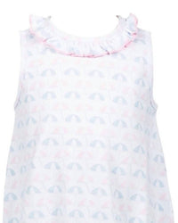 THE PROPER PEONY Kid's Umbrella Bubble Romper in white - kids' item - detail view