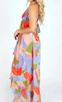 Meet Me In Santorini - Coastline Dress