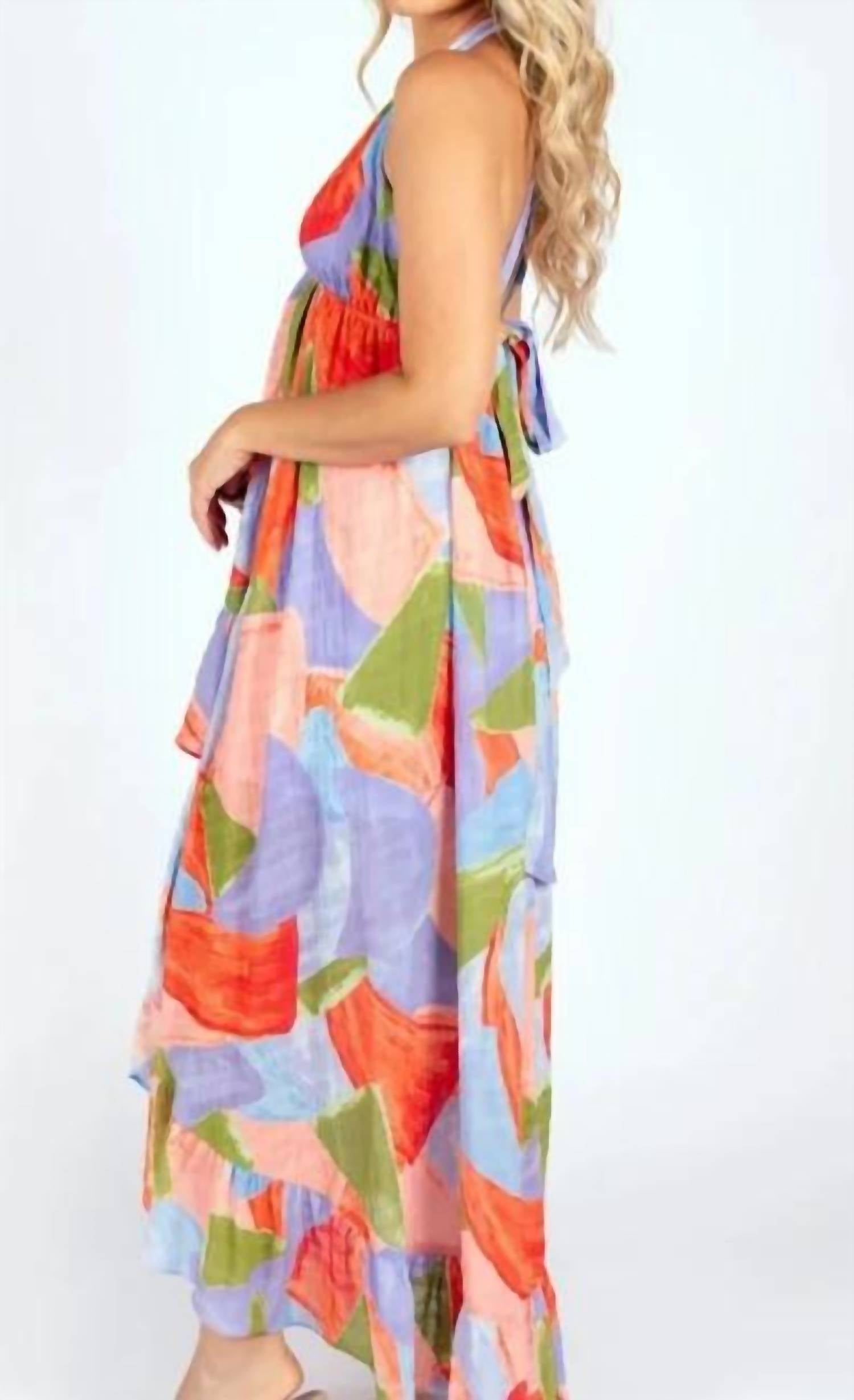Meet Me In Santorini - Coastline Dress